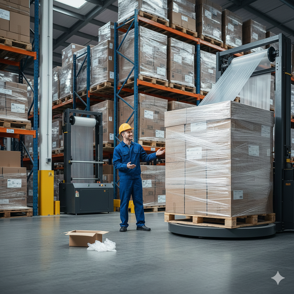 کاهش ضایعات با استرچ صنعتی